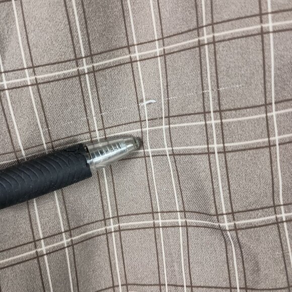 Pebble Beach Performance Mens Plaid Golf Shorts Size 36 Beige Casual Walking - Picture 6 of 8